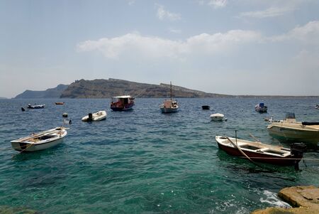 Fishing boats in Greeceの写真素材