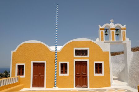 Church in Santorini, Greeceの写真素材
