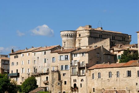 View of the medieval town Gordes, southern Franceの写真素材