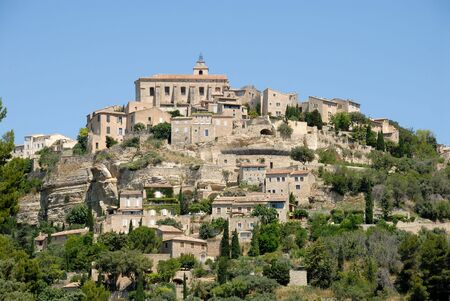 Medieval town Gordes in southern Franceの写真素材