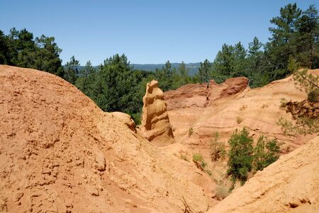 Ochre in Roussillon, Provence Franceの写真素材