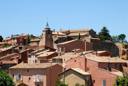 Village Roussillon in the Provence, southern Franceの写真素材