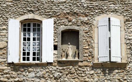 Windows in Vaison-la-Romaine, Franceの写真素材