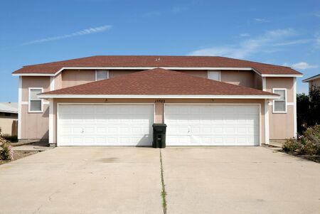Duplex house in the United Statesの写真素材