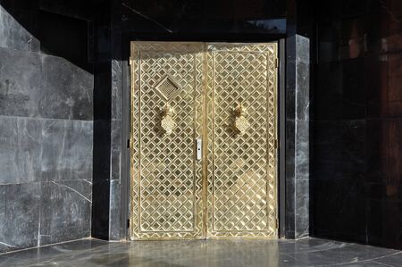 Golden door in Marrakechの写真素材