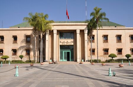 Hotel de Ville in Marrakech, Moroccoの写真素材
