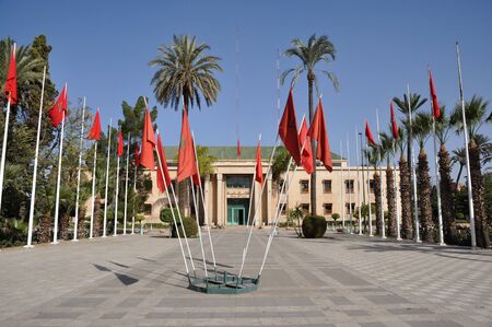 Hotel de Ville in Marrakech, Moroccoの写真素材