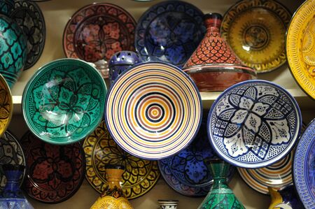 Pottery in Marrakech, Moroccoの写真素材