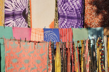 Oriental fabrics for sale in Morocco