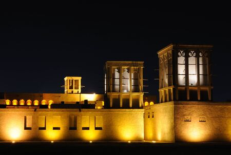 Traditional Arabic house in Dubai Heritage Villageの写真素材