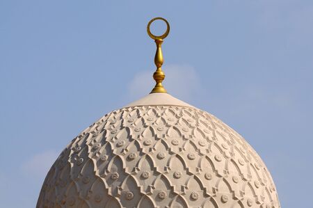 Cupola of the Jumeirah Mosque in Dubaiの写真素材