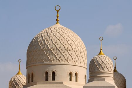 Cupolas of the Jumeirah Mosque in Dubaiの写真素材