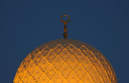 Cupola of the Jumeirah Mosque in Dubaiの写真素材