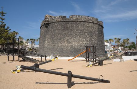 Castillo in Caleta de Fuste, Fuerteventura Spainの写真素材