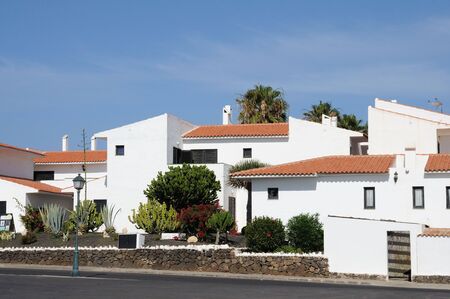 Vacation homes on Canary Island Fuerteventura, Spainの写真素材