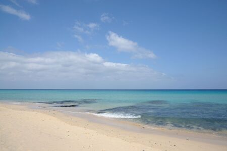 Beautiful empty beach on Canary Island Fuerteventura