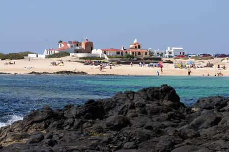 Beach near El Cotillo, Canary Island Fuerteventura, Spainの写真素材