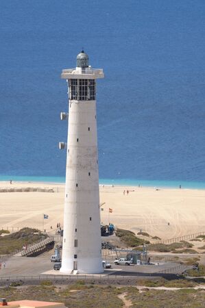 Lighthouse in Jandia Playa, Canary Island Fuerteventura Spainの写真素材
