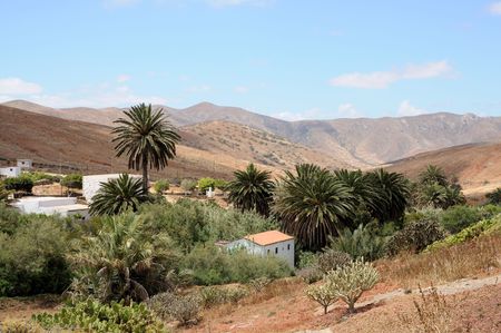 Village Betancuria, Canary Island Fuerteventura, Spainの写真素材