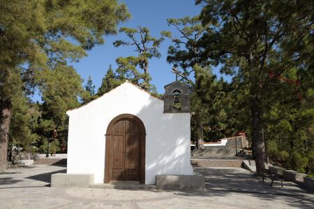 Chapel in Vilaflor, Canary Island Tenerife, Spainの写真素材