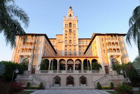 The historic Biltmore Hotel in Coral Gables, Miami Floridaの写真素材