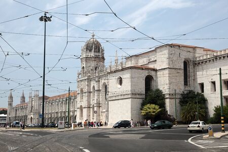 The Hieronymites Monastery in Belem, Lisbon Portugal. Photo taken at 27 of July 2010のeditorial素材