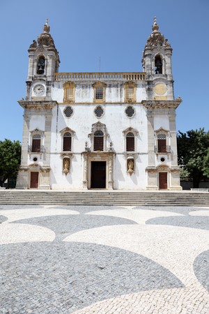 Igreja do Carmo church in Faro, Algarve Portugalの写真素材