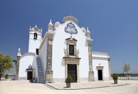 Famous Portuguese Church Igreja de Sao Laurenco, Algarve Portugalの写真素材