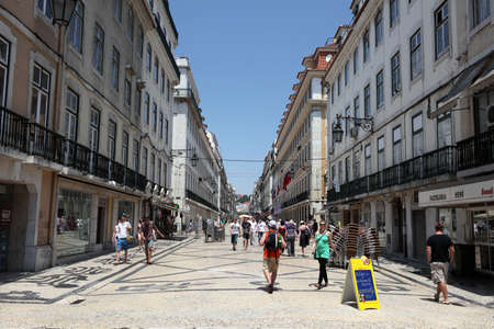 Rua Augusta in Lisbon, Portugal. Photo taken at 27th of June 2010