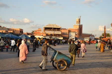 Djemaa el Fna square in Marrakech, Morocco. Photo taken at 22 of November 2008のeditorial素材