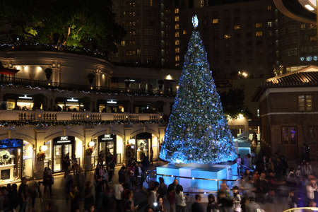 Christmas Tree at 1881 Heritage in Hong Kong. Photo taken at 4th of December 2010のeditorial素材
