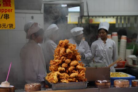 Chinese Restaurant in Shanghai. Photo taken at 23rd of November 2010のeditorial素材