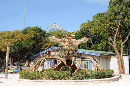 Giant Lobster in front of a souvenir store, Florida Keys.  Photo taken at 18th of November 2009のeditorial素材