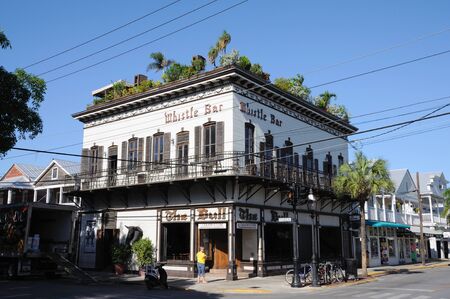 The Famous Whistle Bar at Key West, Florida USA. Photo taken at 19th of November 2009のeditorial素材