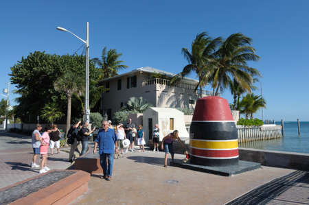 Southernmost Point in continental USA, Key West, Florida Keys. Photo taken at 17th of November 2009のeditorial素材