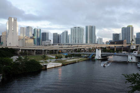 Miami River, Florida USA. Photo taken at 25th of November 2009のeditorial素材
