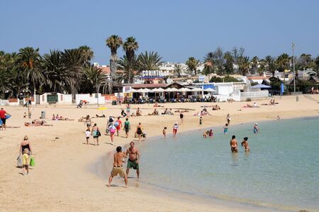 Beach in Corralejo, Canary Island Fuerteventura, Spain. Photo taken at 28th of May 2009のeditorial素材