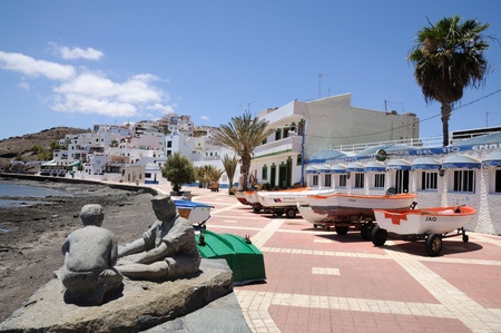 Promenade of Las Playitas, Canary Island Fuerteventura, Spain. Photo taken at 30th of May 2009のeditorial素材
