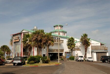 Seafood restaurant Joe's Crab Shack in Corpus Christi, Texas USA. Photo taken at 12th of November 2008のeditorial素材