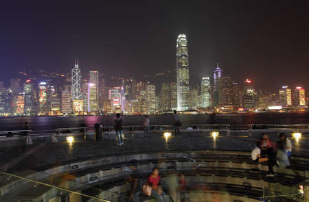 People enjoying the view over Hong Kong. Photo taken at 25th of November 2010