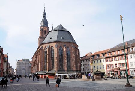 Church of the Holy Spirit in Heidelberg, Germany. Photo taken at 1st of March 2009のeditorial素材