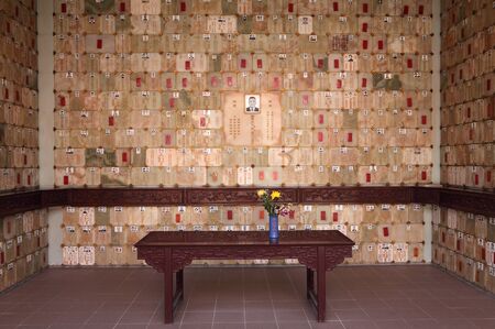 Buddhist cemetery in Hong Kong. Photo taken 2nd of December 2010のeditorial素材