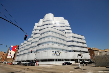 The Futuristic IAC Building in New York City. Photo taken at 17th of April 2008
