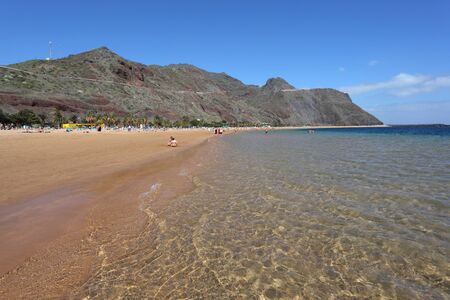 Playa de las Teresitas beach, Canary Island Tenerife, Spain. Photo taken at 26th of February 2011のeditorial素材