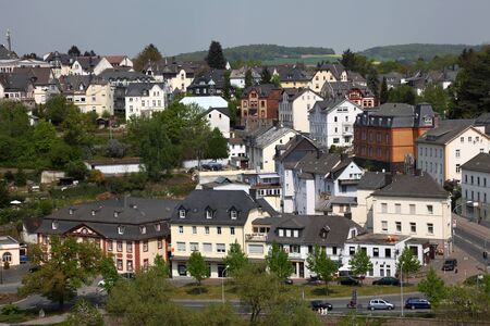 View over historic town Weilburg, Hesse Germany. Photo taken at 22nd of April 2011のeditorial素材