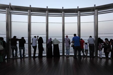 At The Top - the observation deck of Burj Khalifa, Dubai United Arab Emirates. Photo taken at 31st of Mai 2011のeditorial素材