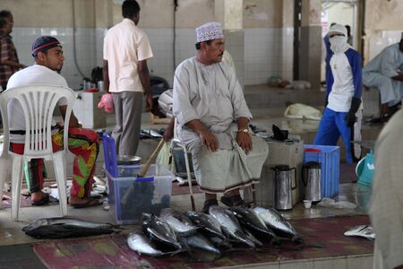 Fish market in Muttrah, Muscat Oman. Photo taken at 9th of June 2011のeditorial素材