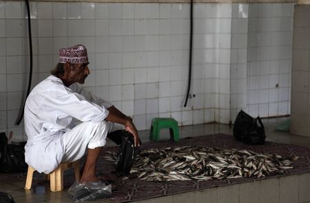 Fish market in Muttrah, Muscat Oman. Photo taken at 9th of June 2011のeditorial素材