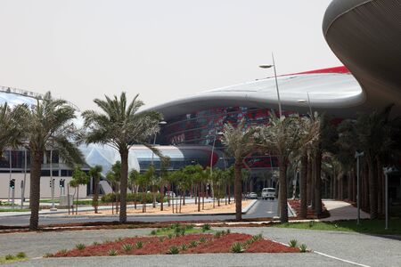 Ferrari World Theme Park in Abu Dhabi, United Arab Emirates. Photo taken at 1st of June 2011のeditorial素材