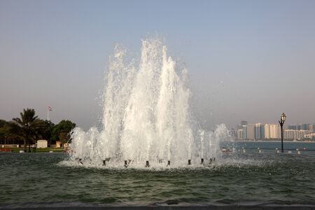Fountain in Abu Dhabi, United Arab Emiratesのeditorial素材